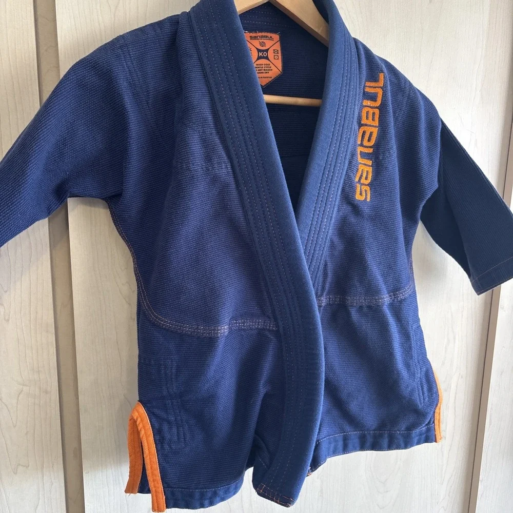 Sanabul jiu jitsu gi Youth Size KO blue & Orange top only‎